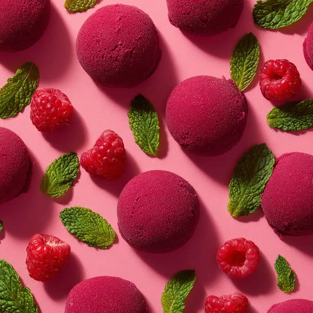 Raspberry Sorbet with Fresh Mint Recipe