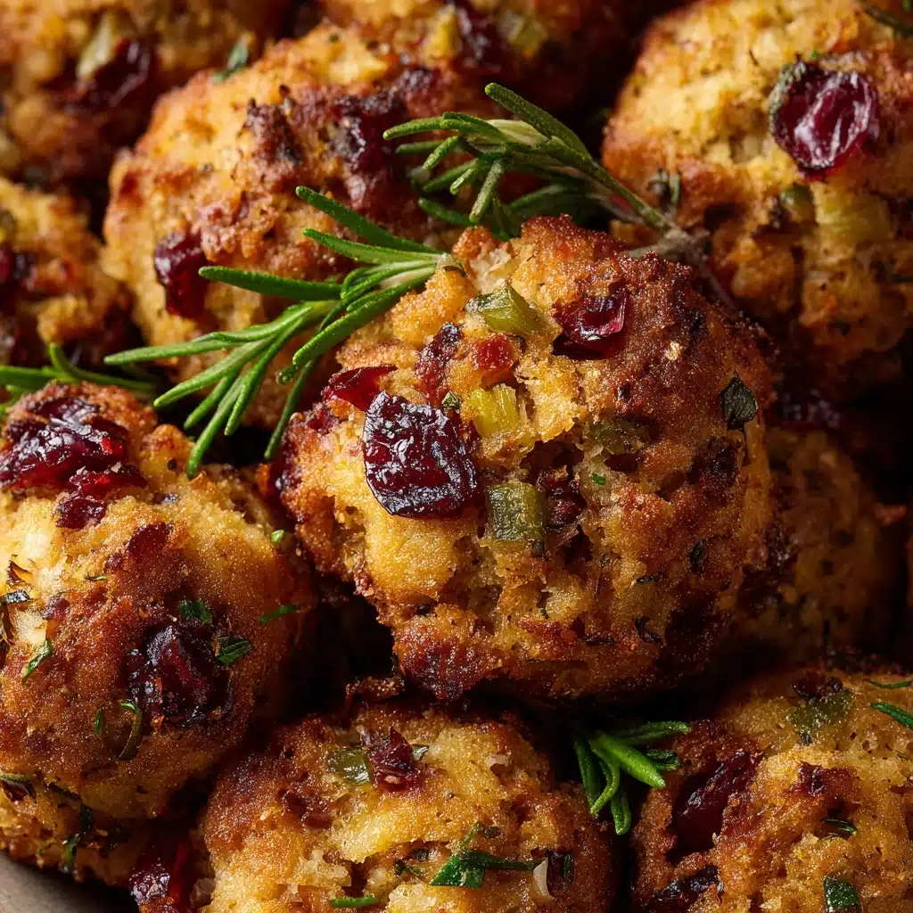 Cranberry & Turkey Stuffing Balls Recipe - Recipe Image