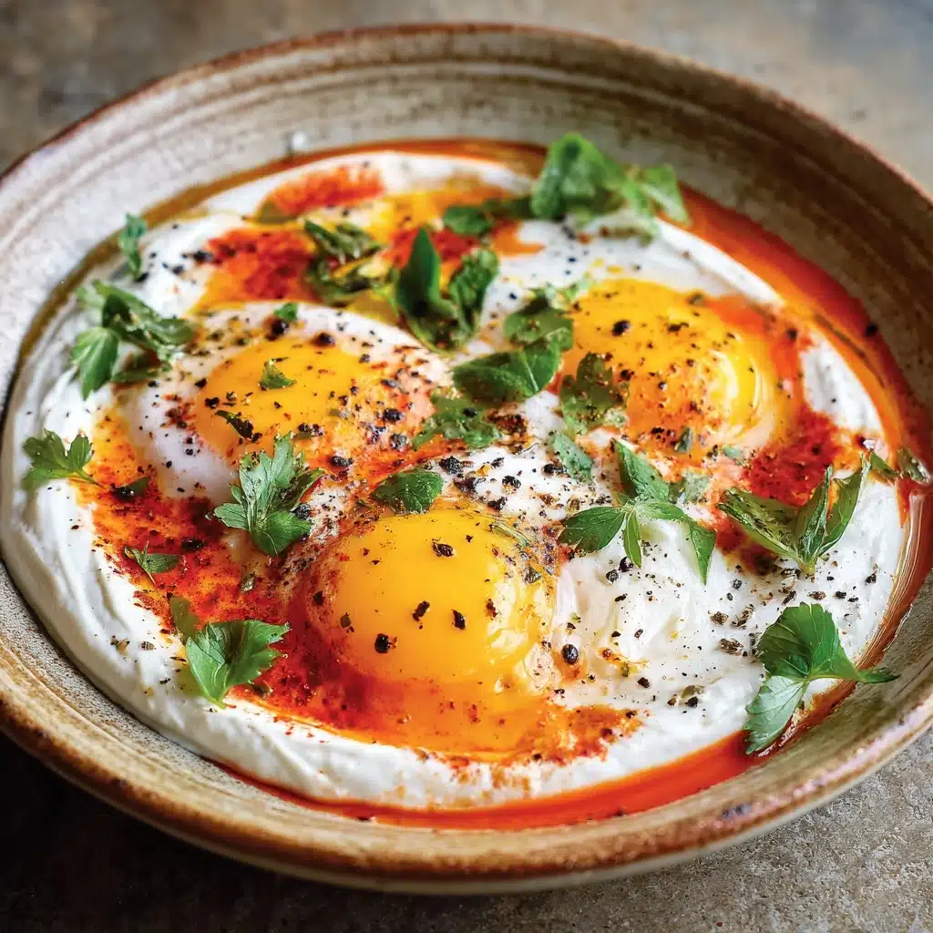 Turkish Eggs (Cilbir) Recipe - Recipe Image