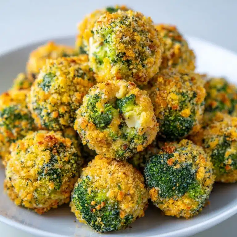Baked Broccoli Cheese Balls Recipe
