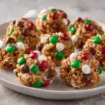 Christmas M&M Peanut Butter Clusters Recipe