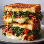 Mediterranean Spinach Grilled Cheese Recipe