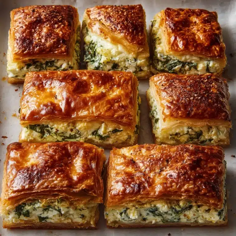 Savory Spinach & Feta Puff Pastry Bites Recipe