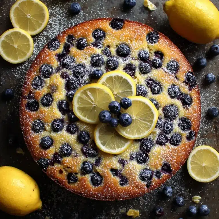 Easy Vegan Lemon Blueberry Cake Recipe