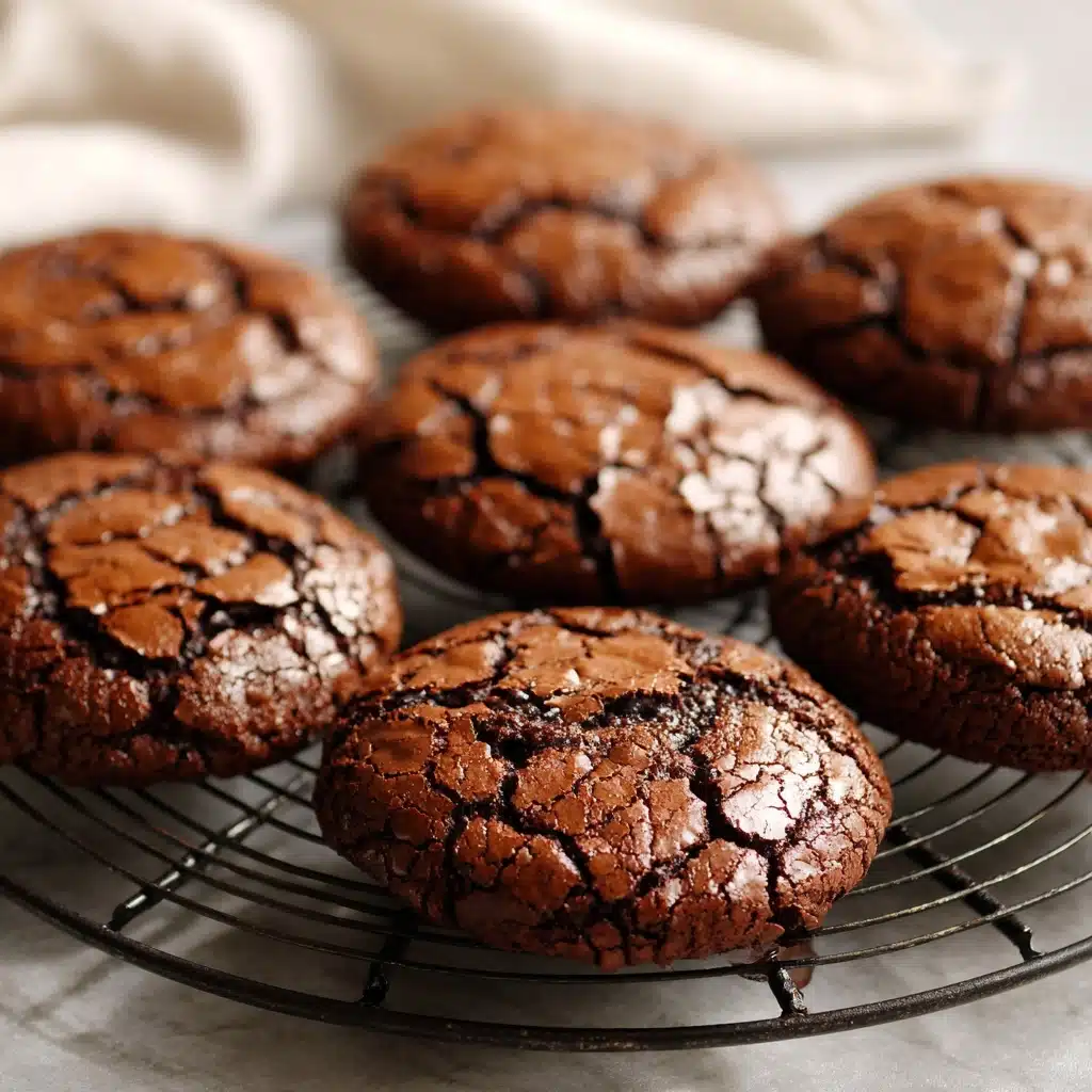 Fudgy Flourless Chocolate Cake Cookies Recipe - Recipe Image