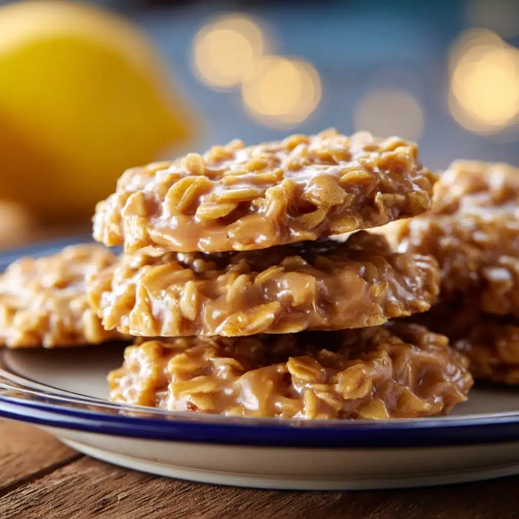 Lemon Oatmeal No-Bake Cookies Recipe - Recipe Image