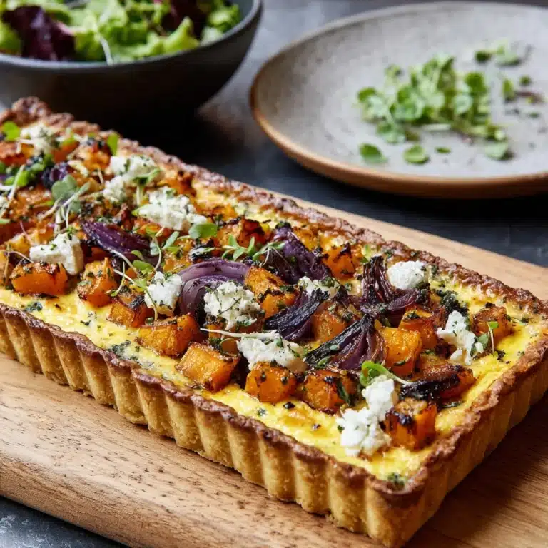 Sweet Potato, Feta & Caramelised Onion Tart Recipe