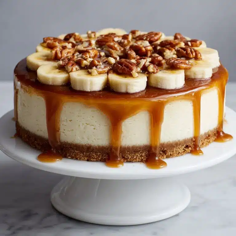 Banana Caramel Nut Cheesecake Recipe