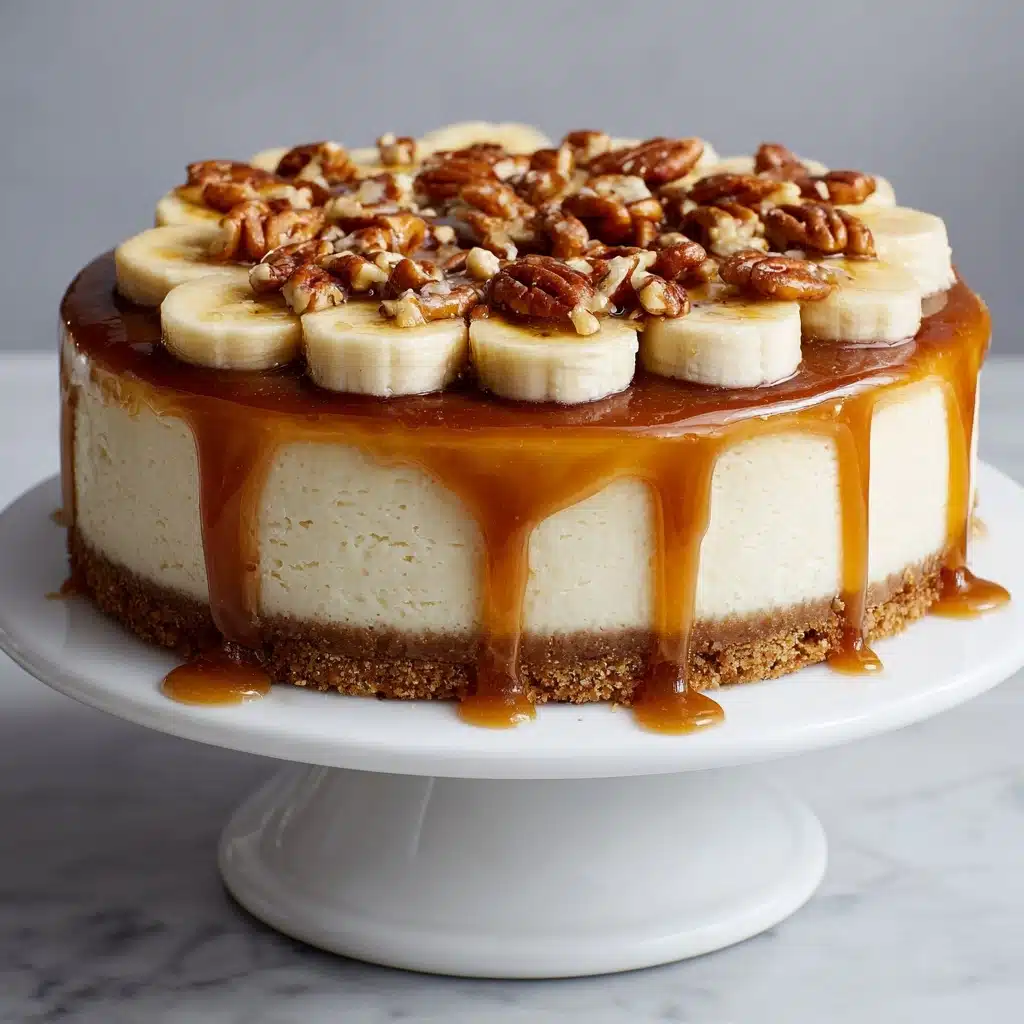 Banana Caramel Nut Cheesecake Recipe - Recipe Image