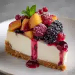 Summer Berry and Peach Cheesecake Recipe