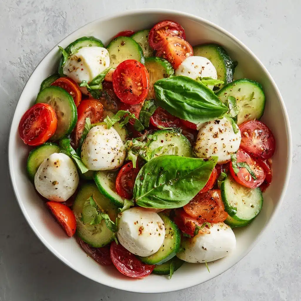 Cucumber Caprese Salad Recipe