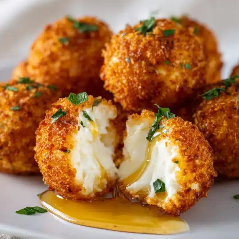 Smoked Gouda Fritters with Balsamic Honey Mustard Dipping Sauce Recipe