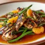 Blackened Chicken with Caramel and Clementine Dressing Recipe
