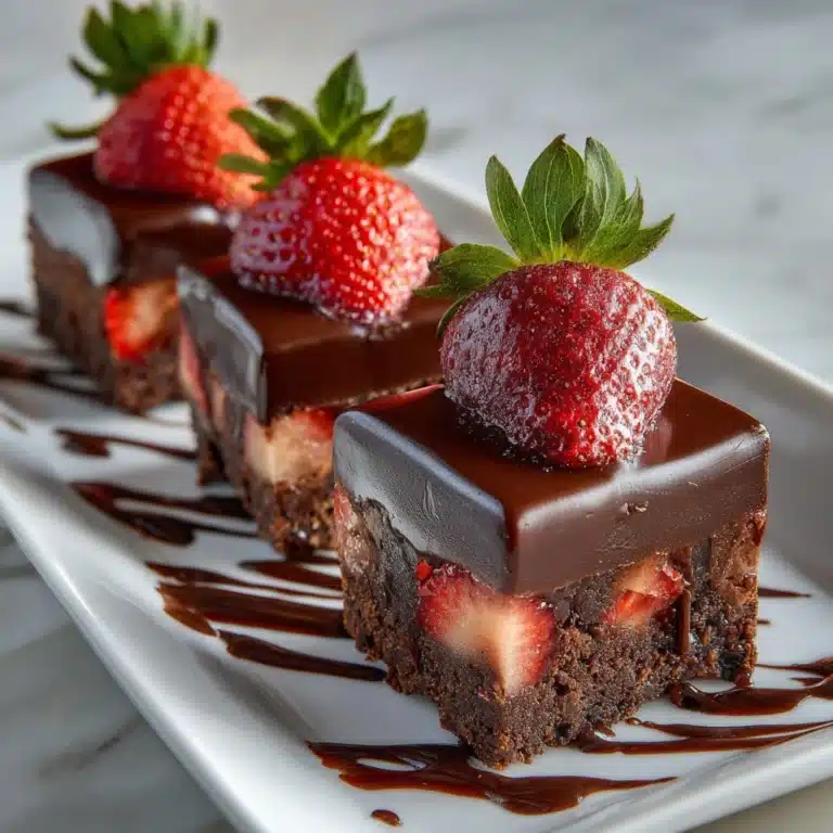 Chocolate Covered Strawberry Brownies Recipe