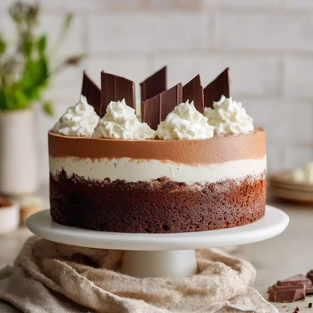 Triple Chocolate Mousse Cake Recipe