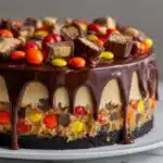 Chocolate Peanut Butter Candy Cheesecake Recipe