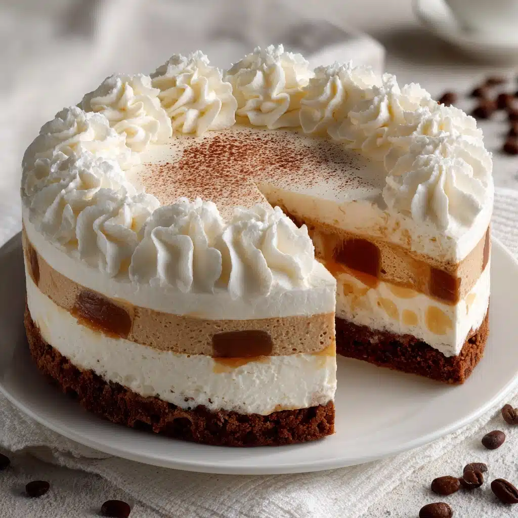 Sumptuous Espresso-Infused Biscuit and Cream Cheese Cake Recipe - Recipe Image