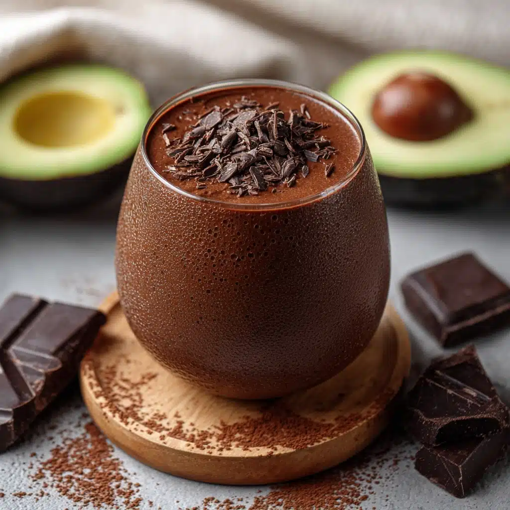 Avocado Chocolate Peanut Butter Smoothie Recipe - Recipe Image