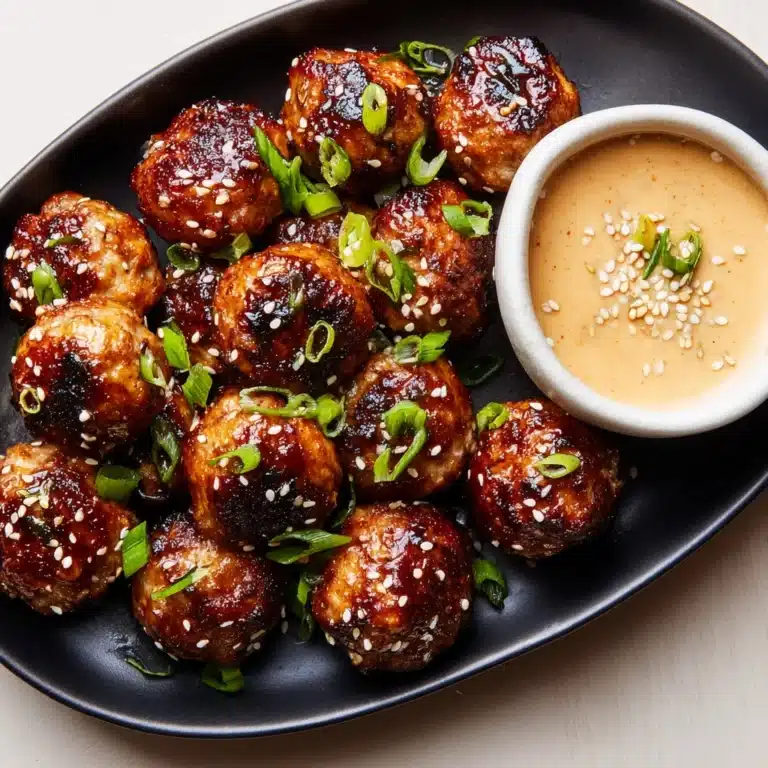 Korean BBQ Meatballs Dip Recipe
