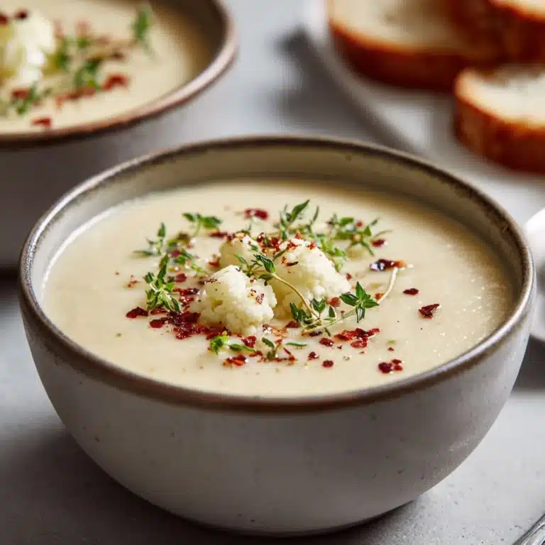 Delicious Vegan Cauliflower Soup Recipe