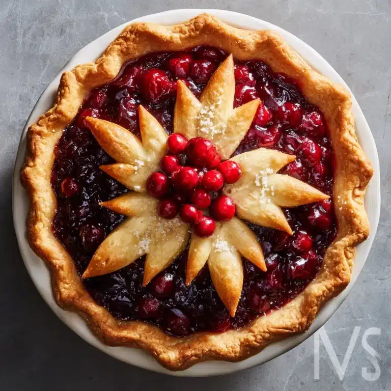 Cranberry Orange Custard Pie Recipe
