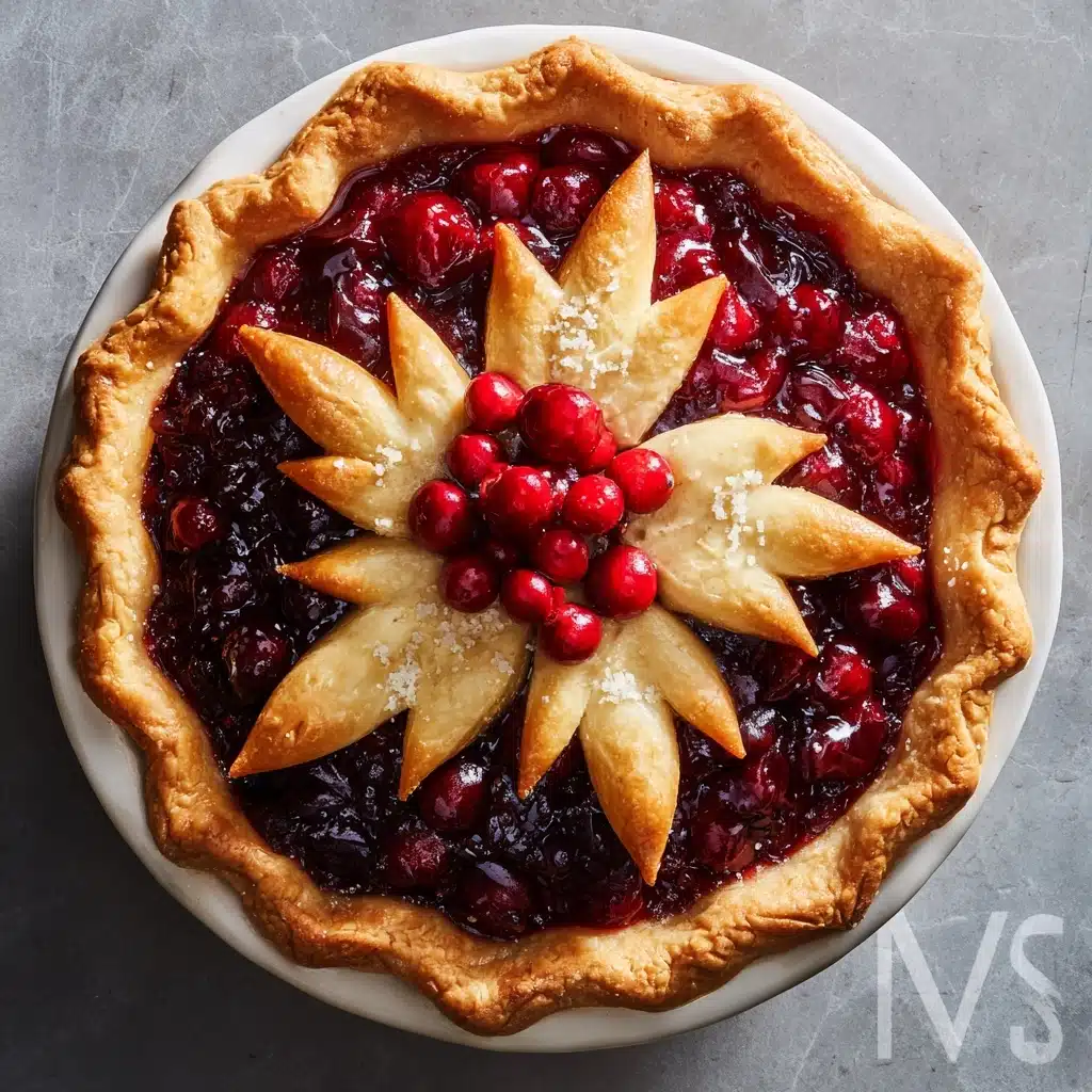 Cranberry Orange Custard Pie Recipe - Recipe Image