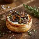 Savory Mushroom and Goat Cheese Tarts with Shallots Recipe