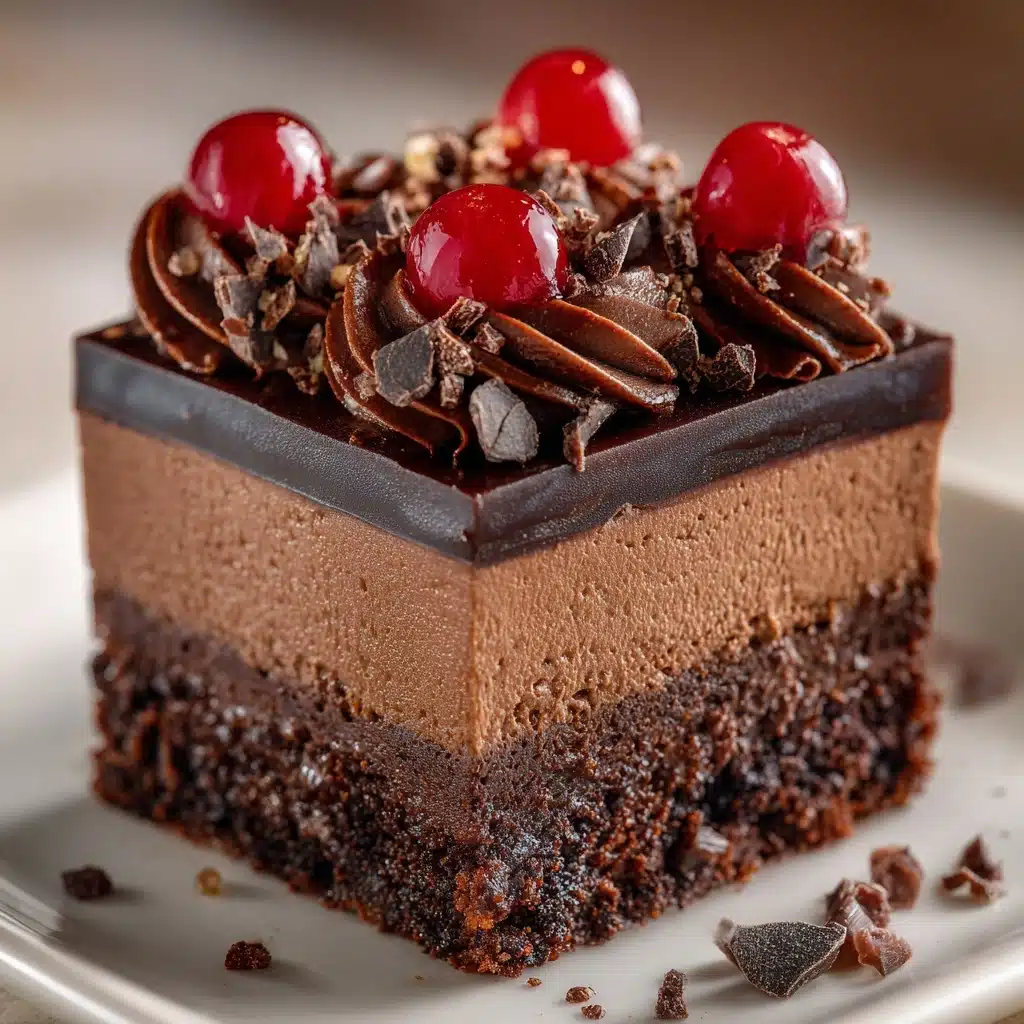 Triple Chocolate Mousse Cake Recipe