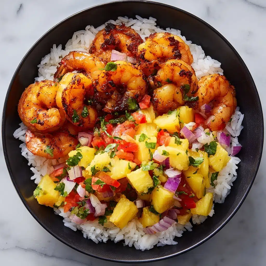 Shrimp & Rice Bowl with Pineapple Salsa Recipe