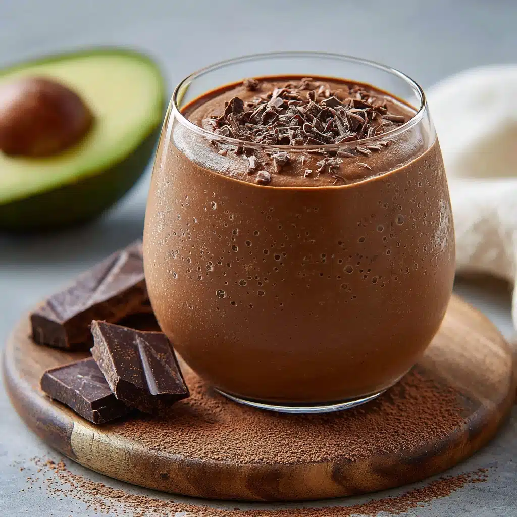 Avocado Chocolate Peanut Butter Smoothie Recipe - Recipe Image