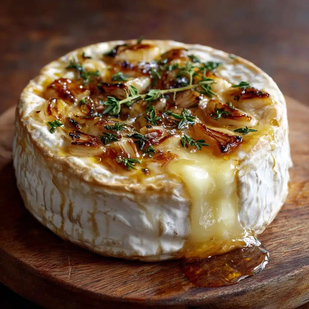 Savory Baked Brie with Garlic and Herbs Recipe - Recipe Image