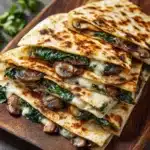 Baked Spinach Mushroom Quesadillas Recipe