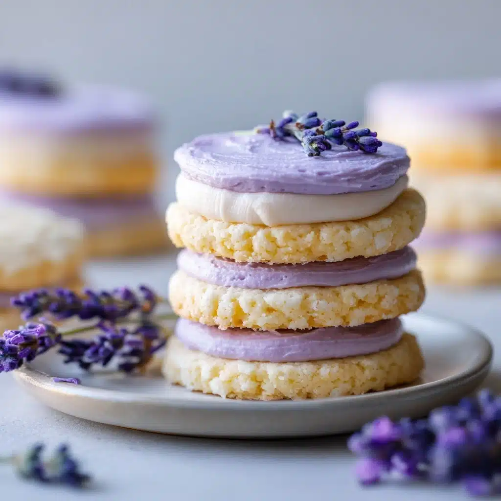 Lemon Lavender Sandwich Cookies Recipe