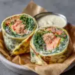 Blackened Salmon Caesar Wraps Recipe