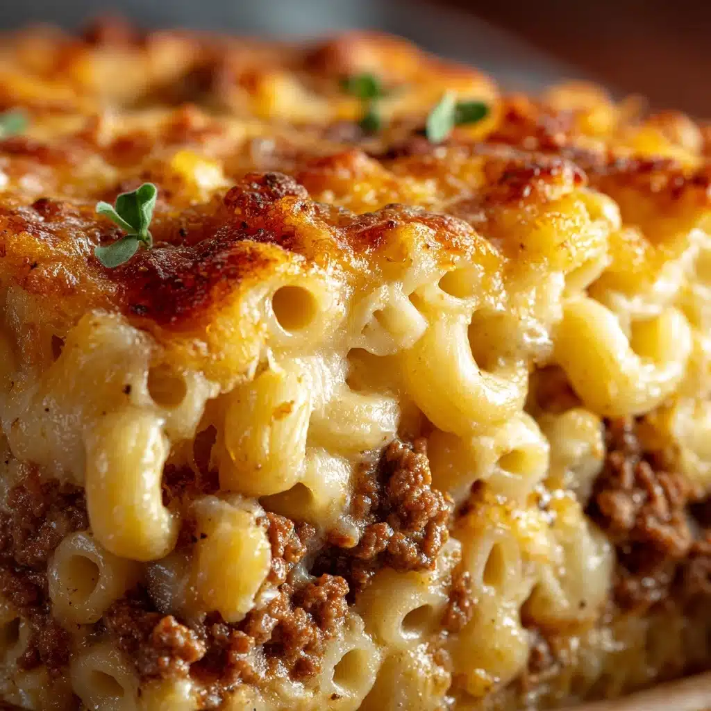 Mac ‘n’ Cheese-Stuffed Meatloaf Recipe - Recipe Image