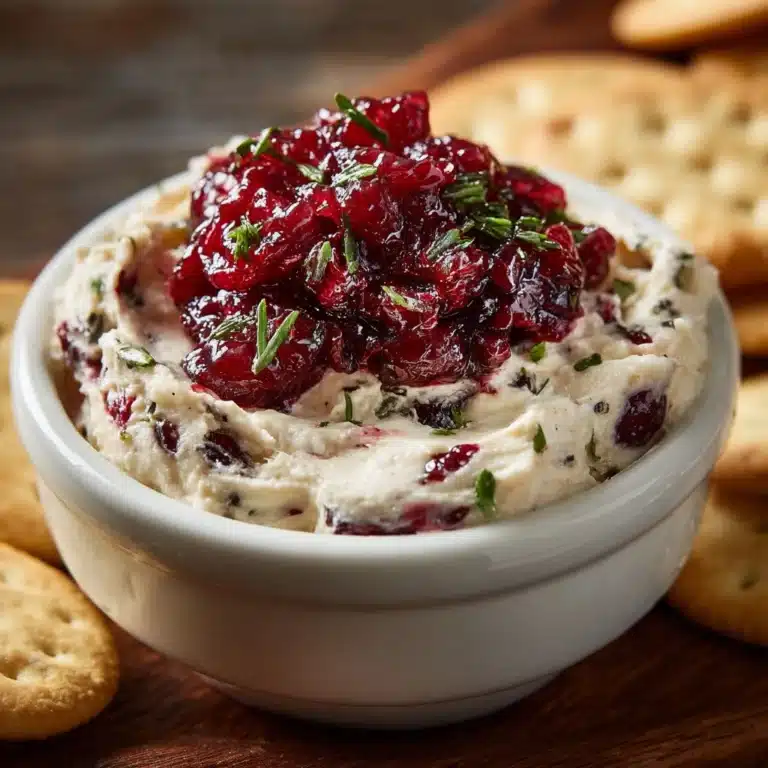 Holiday Cranberry Jalapeño Cream Cheese Dip Recipe