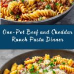 One-Pot Beef and Cheddar Ranch Pasta Recipe