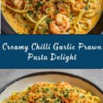 Mouthwatering Creamy Chilli Garlic Prawn Pasta Recipe