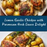 Lemon Garlic Chicken with Parmesan Herb Sauce Recipe