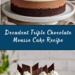 Triple Chocolate Mousse Cake Recipe