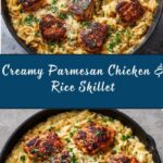 One-Pan Creamy Parmesan Chicken & Rice Recipe