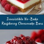 No-Bake Raspberry Cheesecake Bars Recipe