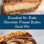 No-Bake Chocolate Peanut Butter Swirl Pie Recipe