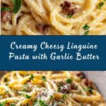 Cheesy Garlic Butter Linguine Pasta Recipe