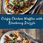 Chicken Waffles with Blueberry Syrup Recipe