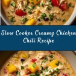 Slow Cooker Creamy Chicken Chili Recipe