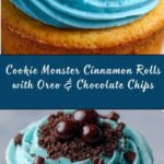 Cookie Monster Cinnamon Rolls Recipe