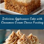 Applesauce Cake with Cinnamon Cream Cheese Frosting Recipe