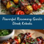 Rosemary Garlic Steak Kebabs Recipe
