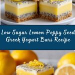 Low Sugar Lemon Poppy Seed Greek Yogurt Bars Recipe